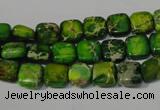 CDE944 15.5 inches 8*8mm square dyed sea sediment jasper beads