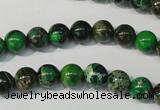 CDE956 15.5 inches 8mm round dyed sea sediment jasper beads