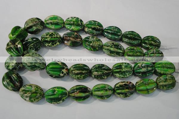 CDE966 15.5 inches 18*25mm star fruit shaped dyed sea sediment jasper beads