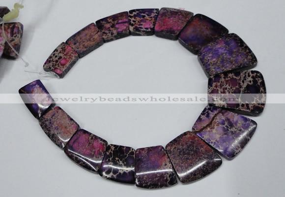 CDE991 Top drilled 18*25mm - 27*35mm trapezoid sea sediment jasper beads