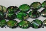 CDI180 15.5 inches 10*14mm oval dyed imperial jasper beads