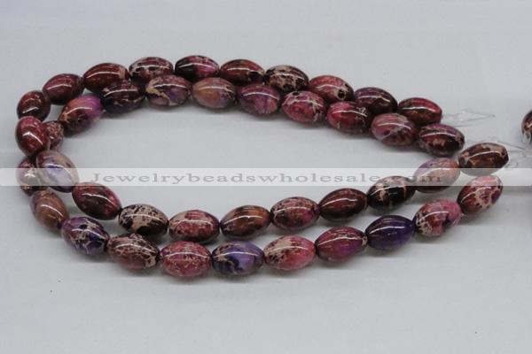 CDI32 16 inches 13*18mm rice dyed imperial jasper beads wholesale