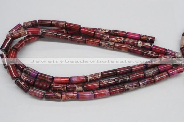 CDI34 16 inches 8*16mm column dyed imperial jasper beads wholesale