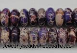 CDI373 15.5 inches 7*14mm rondelle dyed imperial jasper beads