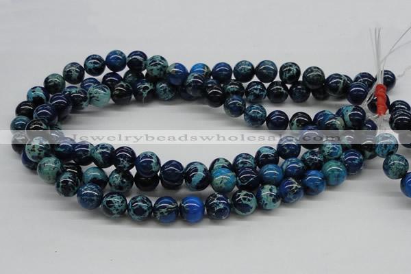 CDI45 16 inches 12mm round dyed imperial jasper beads wholesale