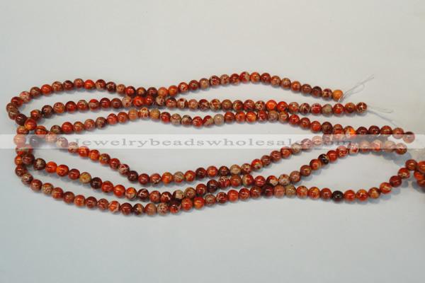 CDI491 15.5 inches 6mm round dyed imperial jasper beads