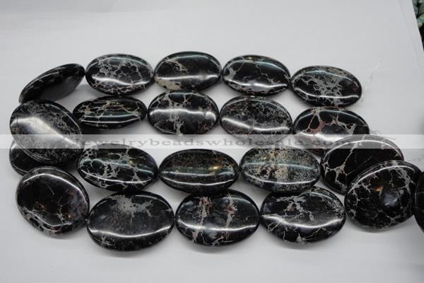 CDI680 15.5 inches 30*40mm oval dyed imperial jasper beads