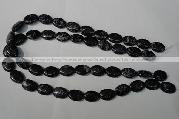 CDI691 15.5 inches 13*18mm oval dyed imperial jasper beads