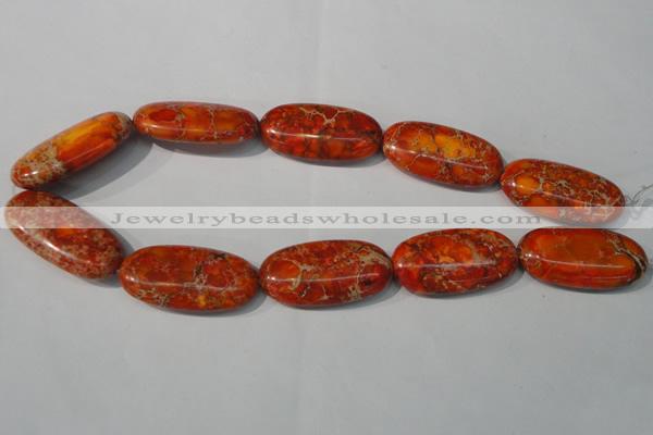 CDI752 15.5 inches 20*40mm oval dyed imperial jasper beads