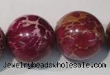 CDI765 15.5 inches 24mm round dyed imperial jasper beads