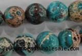 CDI806 15.5 inches 14mm round dyed imperial jasper beads wholesale