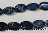 CDI913 15.5 inches 10*14mm oval dyed imperial jasper beads