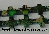 CDI978 15.5 inches 12*16mm cross dyed imperial jasper beads