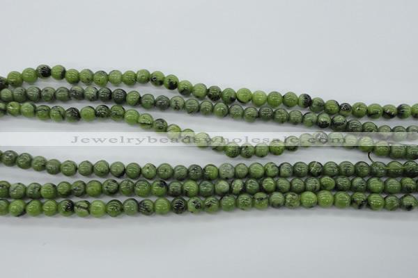 CDJ139 15.5 inches 6mm round Canadian jade beads wholesale