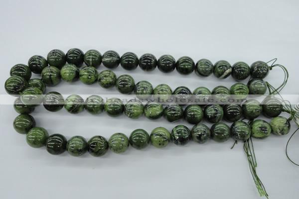 CDJ142 15.5 inches 14mm round Canadian jade beads wholesale