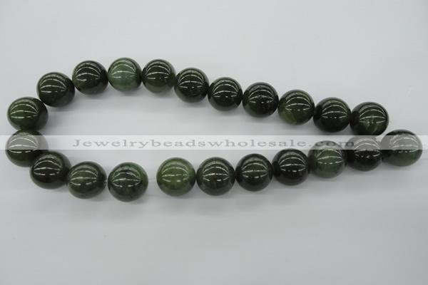 CDJ143 15.5 inches 18mm round Canadian jade beads wholesale