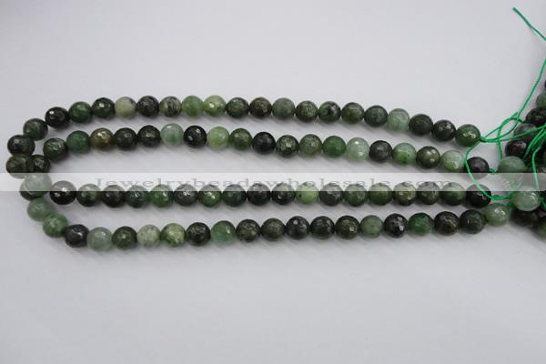 CDJ263 15.5 inches 10mm faceted round Canadian jade beads wholesale