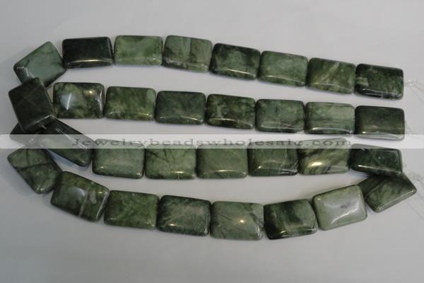 CDJ33 15.5 inches 18*25mm rectangle Canadian jade beads wholesale