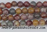 CDJ400 15.5 inches 4mm round sonoran dendritic jasper beads