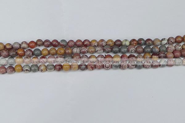 CDJ401 15.5 inches 6mm round sonoran dendritic jasper beads