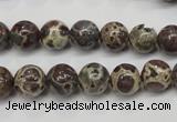 CDM04 15.5 inches 10mm round African dalmatian jasper beads