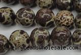 CDM06 15.5 inches 14mm round African dalmatian jasper beads