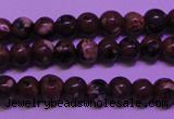 CDM50 15 inches 4mm round strawberry dalmatian jasper beads