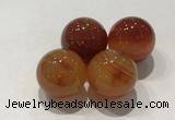 CDN1006 20mm round red agate decorations wholesale