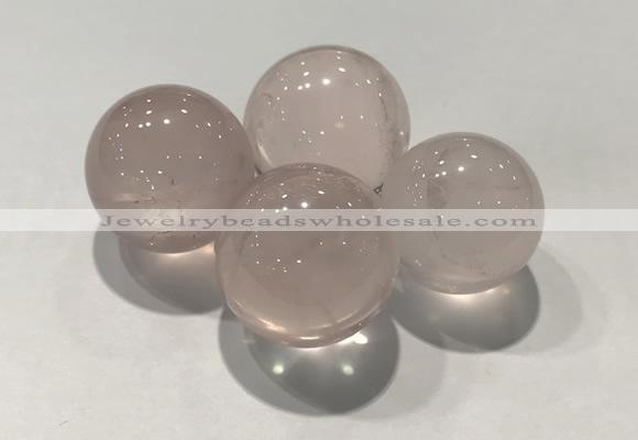 CDN1011 25mm round rose quartz decorations wholesale