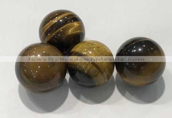 CDN1015 25mm round yellow tiger eye decorations wholesale