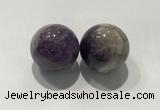 CDN1035 30mm round amethyst decorations wholesale