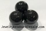 CDN1059 30mm round snowflake obsidian decorations wholesale