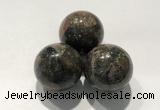 CDN1066 30mm round grey opal decorations wholesale