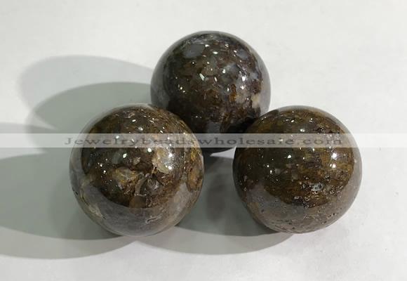 CDN1067 30mm round opal decorations wholesale