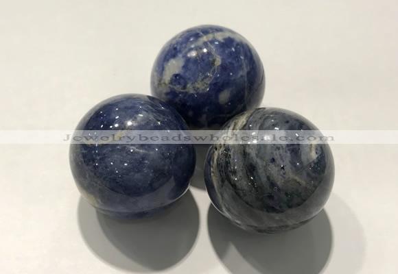 CDN1068 30mm round sodalite decorations wholesale