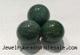 CDN1077 30mm round green biotite decorations wholesale