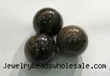 CDN1083 30mm round bronzite decorations wholesale