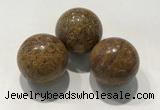 CDN1103 30mm round elephant blood stone decorations wholesale