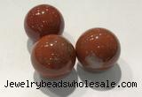 CDN1107 30mm round red jasper decorations wholesale