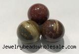 CDN1109 30mm round brecciated jasper decorations wholesale