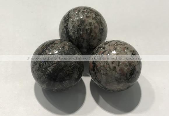 CDN1117 30mm round jasper decorations wholesale