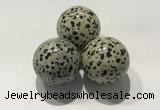 CDN1132 30mm round dalmatian jasper decorations wholesale