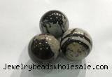 CDN1140 30mm round jasper decorations wholesale