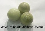 CDN1158 30mm round lemon jade decorations wholesale