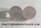 CDN1175 35mm round rose quartz decorations wholesale