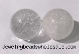 CDN1200 40mm round white crystal decorations wholesale