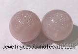 CDN1202 40mm round rose quartz decorations wholesale