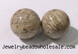 CDN1255 40mm round feldspar decorations wholesale