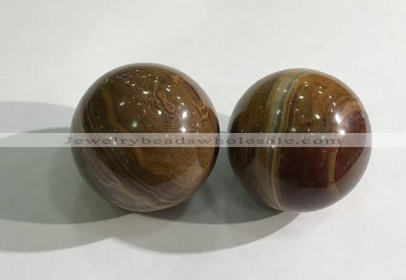 CDN1264 40mm round jasper decorations wholesale