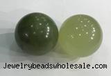 CDN1267 40mm round flower jade decorations wholesale